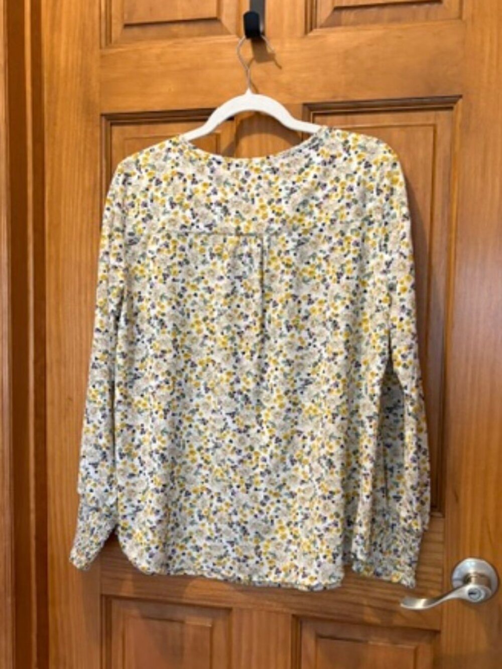 Pleione print tie front blouse - Picture 2 of 6